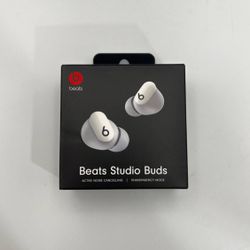 Beats by Dr. Dre Studio Buds White Totally Wireless Noise Cancelling In Ear