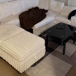 Couch with little table 