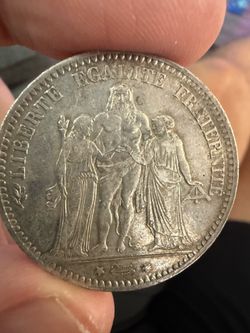 1875 France 🇫🇷 5 Francs - Silver - AU