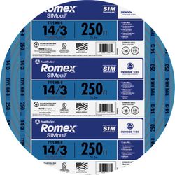 14/3 250ft Romex New