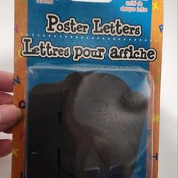 Jot Poster Letters 78 Die Cuts (2.5"×2.5")  BNIP 