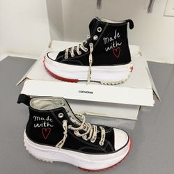 ❤️Converse Chuck 70 High Top Embroidered “LOVE” Platform WMS 7.5 Lugged Chunky 
