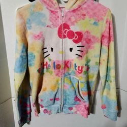 Hello Kitty Zip Up Hoodie Medium