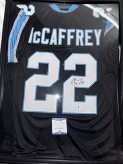 Christin mccafrey panthers signed jersey