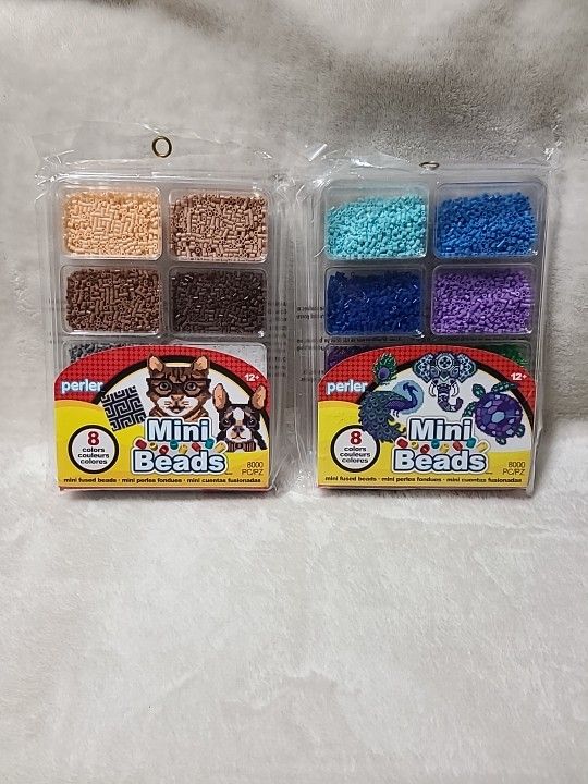 Perler Bead Neutral And Cool Colors Mini Beads 16,000 pcs