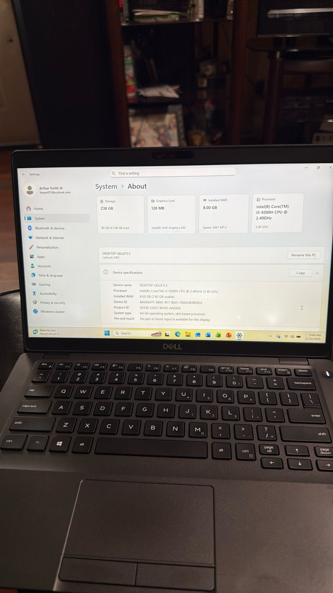 Dell 14” Core i5 9th Gen