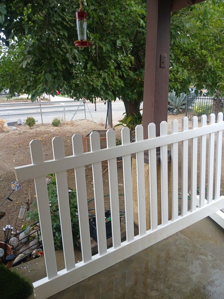 white fence