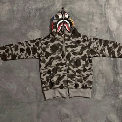 Large Grey/black Bape Jacket