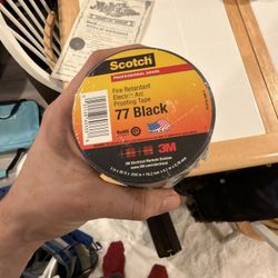 3M Scotch 77 Black Electrical Arc Proofing Tape – Professional Grade (New) 