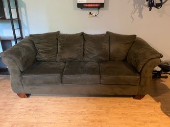 Green sofa