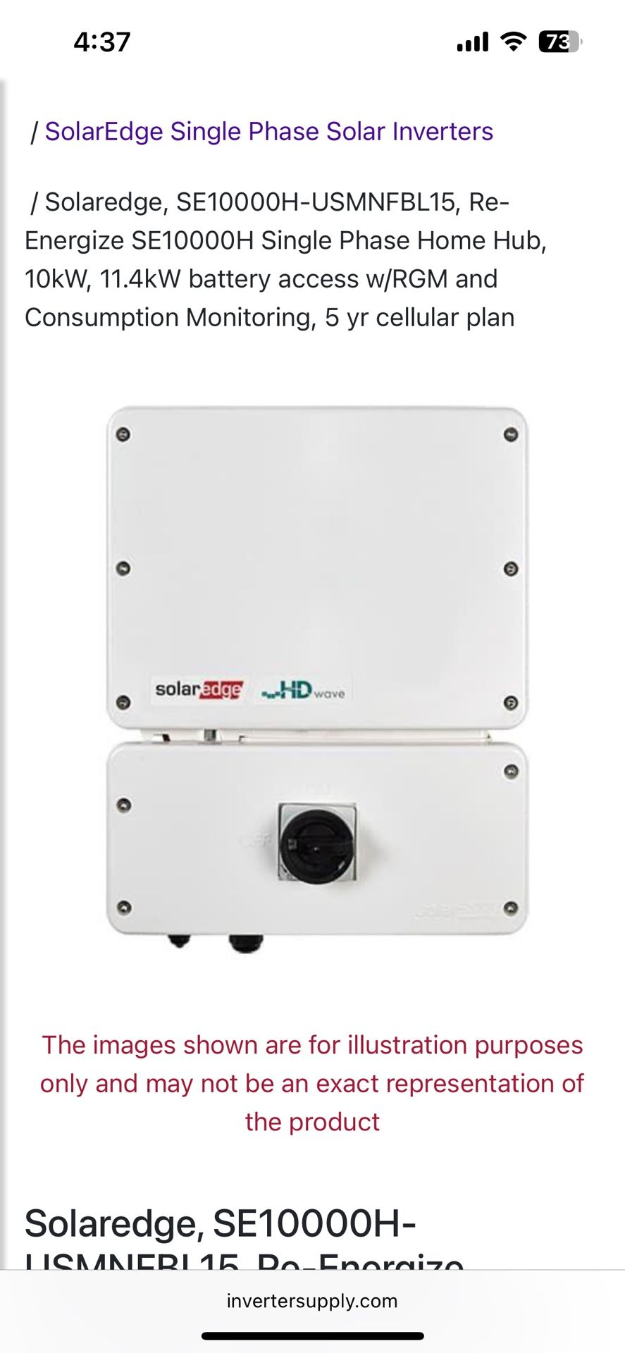 Solar edge Inverter