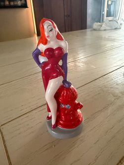Disney Jessica Rabbit Figurine Who Framed Roger Rabbit Japan 5.25" Red Dress