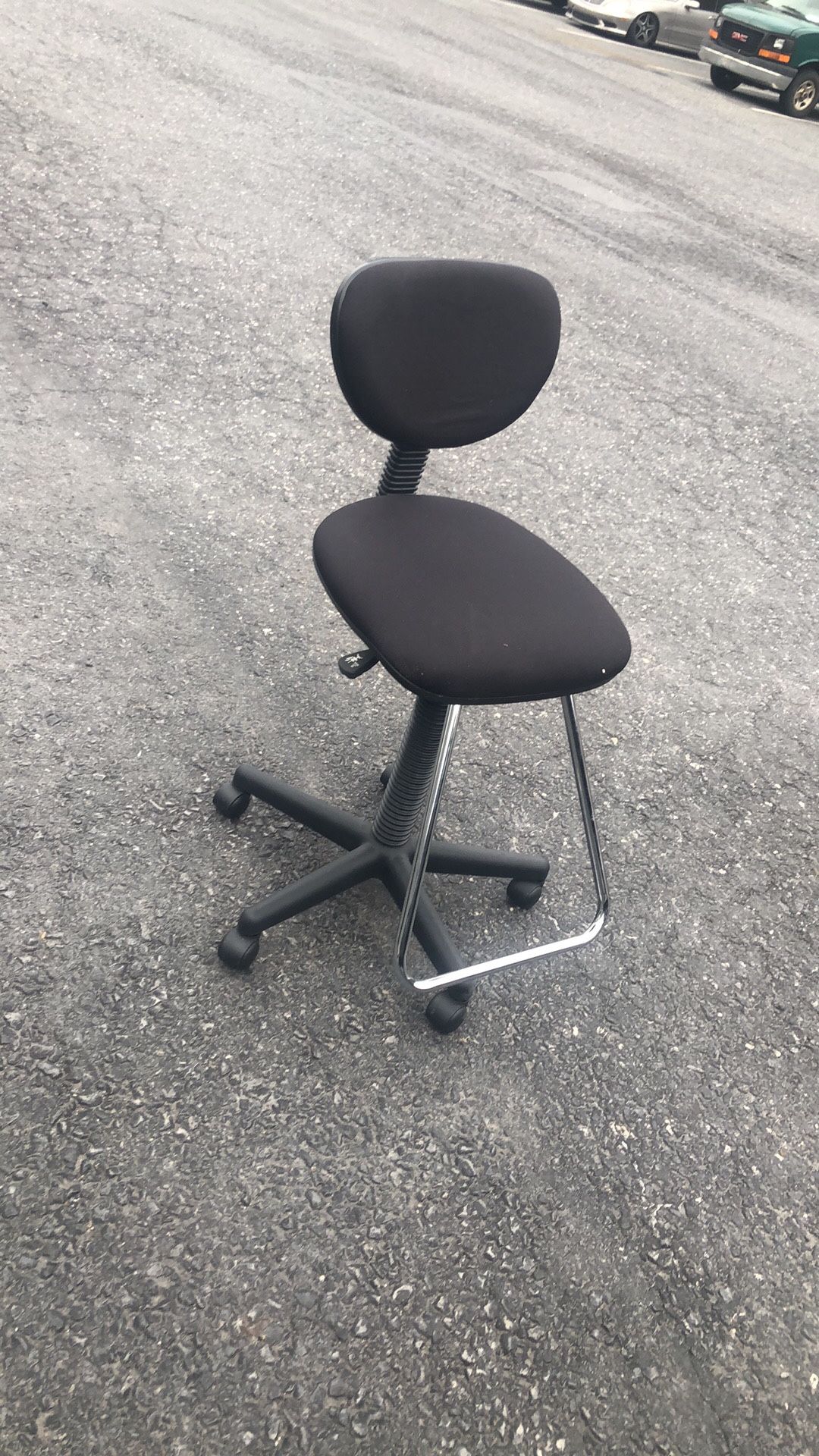 High Stool Desk chair adjustable good condition