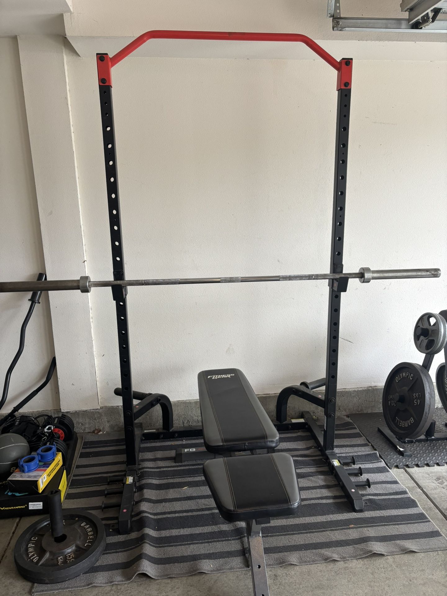 Squat Rack And Weights