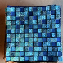 Exquisite aqua/blue tile sheets From Tamiami Tile