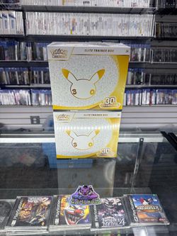 Pokemon 30TH Anniversary ETB $160 Each Gamehogs 11am-7pm