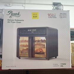 Dual Zone Air Fryer Oven with French Glass Door 25.4QT L 