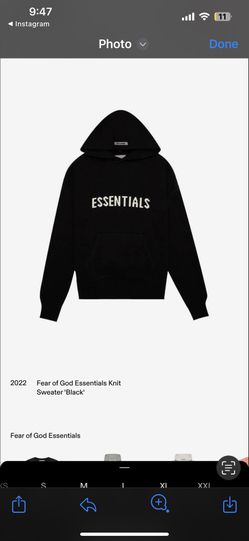 XL Slightly Used Essentials Sweater