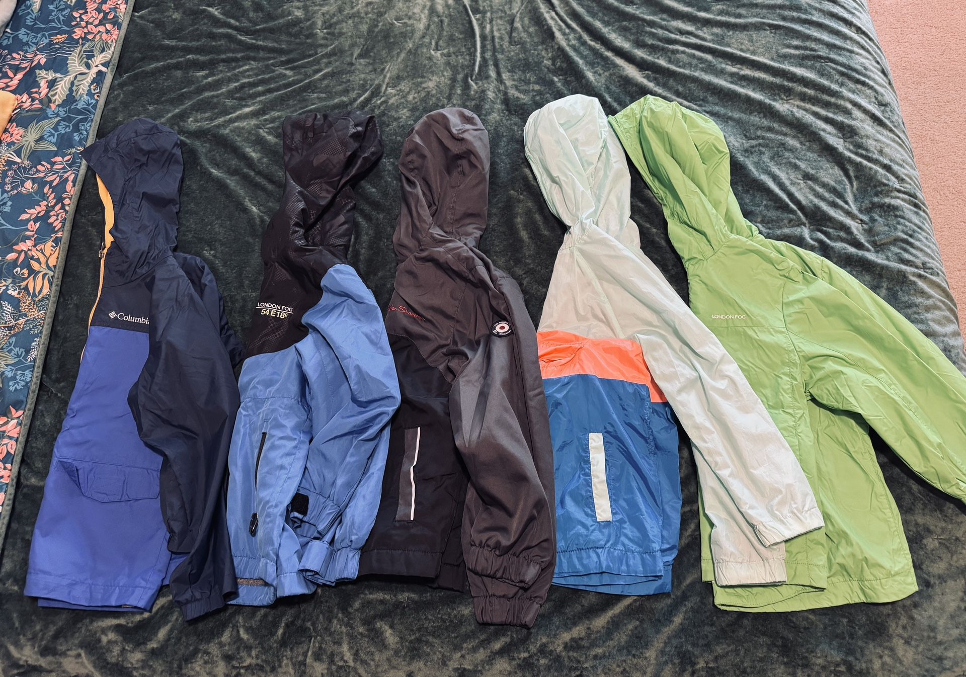 Boys Rain and Windbreaker Jacket Size Small 6-7
