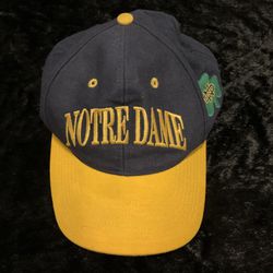 Vintage 90s Notre Dame Fighting Irish Snapback Hat