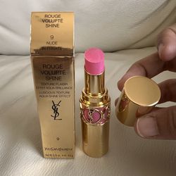 Yves Saint Laurent Lipstick Luscious Texture Aqua Shine Effect #9 Nude In Privat