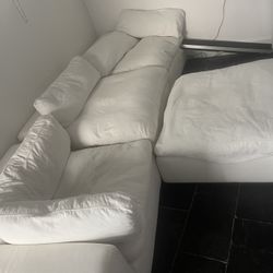 Modani “Cloud” Style 5-Piece Sectional – White | $800