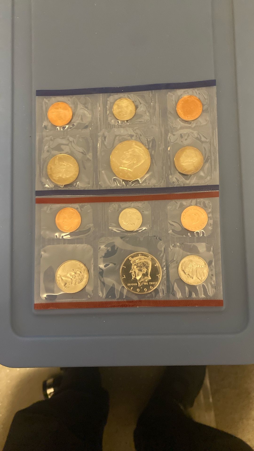 1996 United States Mint Uncirculated Coin Set.