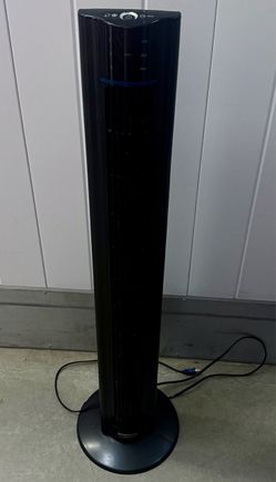 Lasko Black Tower Fan with Ionizer