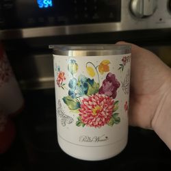 Pioneer Woman Insulated Mug With Lid 