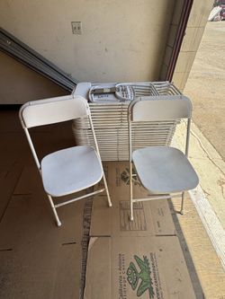27 plastic chairs