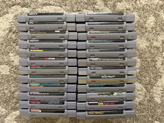 Super nintendo games 5 each