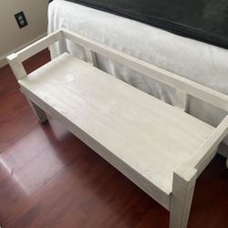 Solid Wood Storage Bench