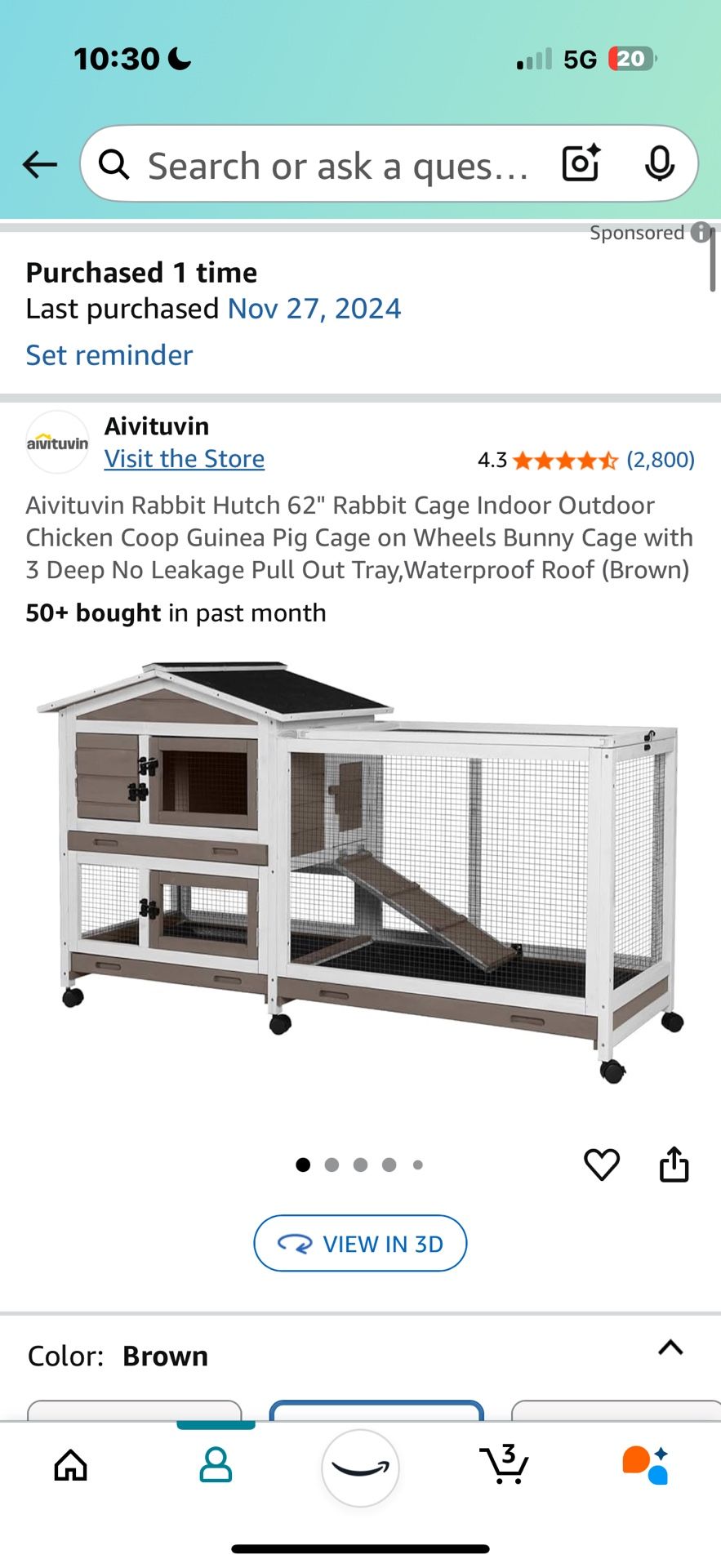 New Opened Small Animal Cage
