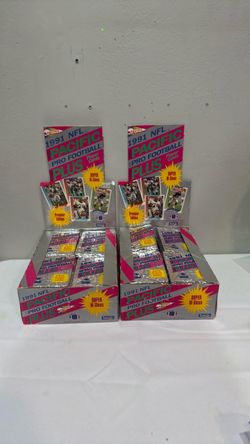 1991 NFL Pacific Pro Football Plus Trading Card Boxes