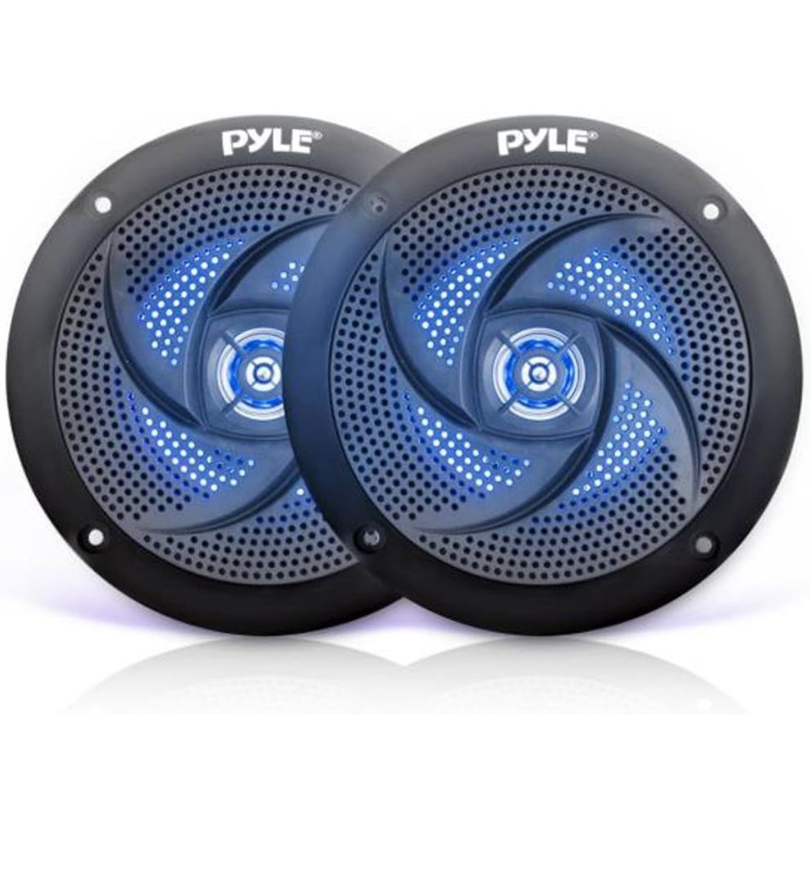 Pyle Low-Profile Waterproof Marine Speakers - 100W 4 Inch 2 Way 1 Pair Slim Style Waterproof Weather Resistant Outdoor Audio Stereo Sound @Z3-76