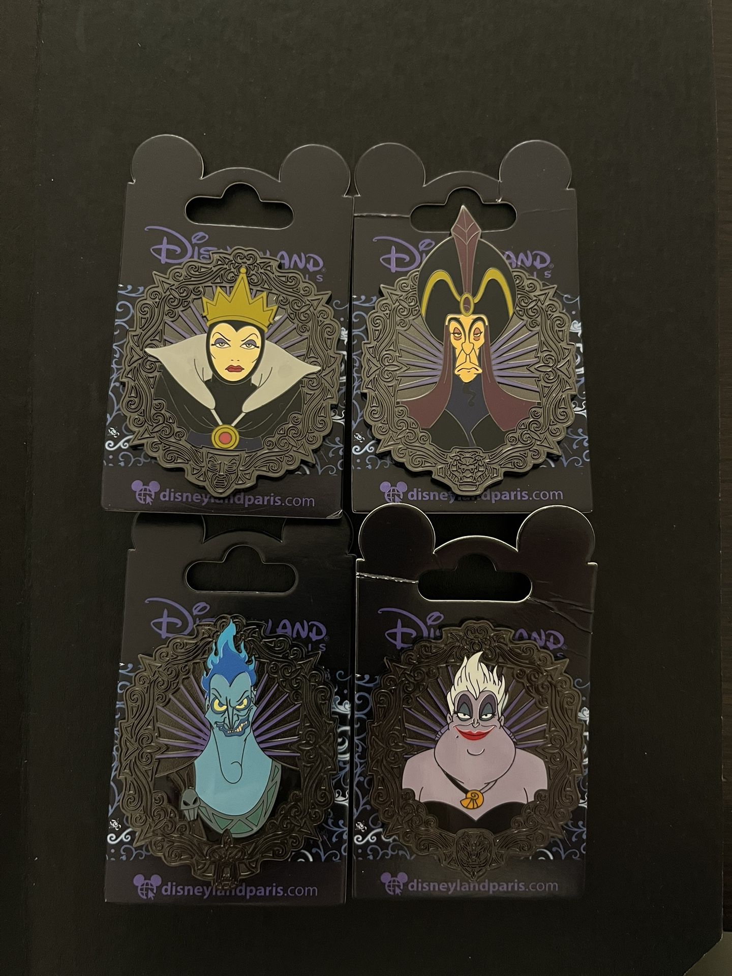 Disneyland Paris Villains Portrait Set (4)