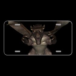 License Plate Novelty Car Front Dragons Fairy Tales Mythical Creatures
