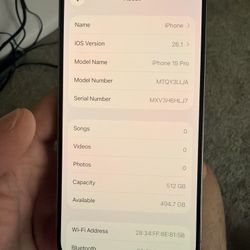 iPhone 11 Pro Max 256gm Unlocked & iPhone 15 Pro Unlocked 512gb
