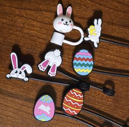 Easter straw toppers