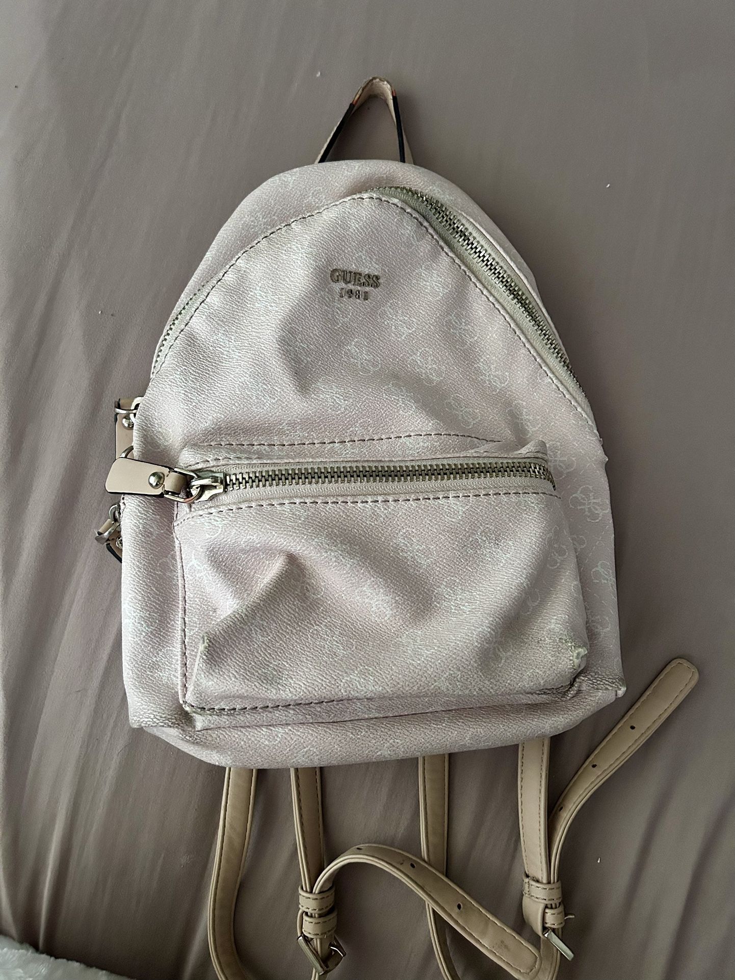 Light Pink GUESS Mini Backpack