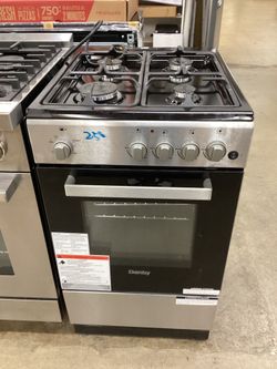 Danby 20 in. 4 Burners 2.05 cu.ft. Freestanding Natural Gas Range New Scratch and Dent