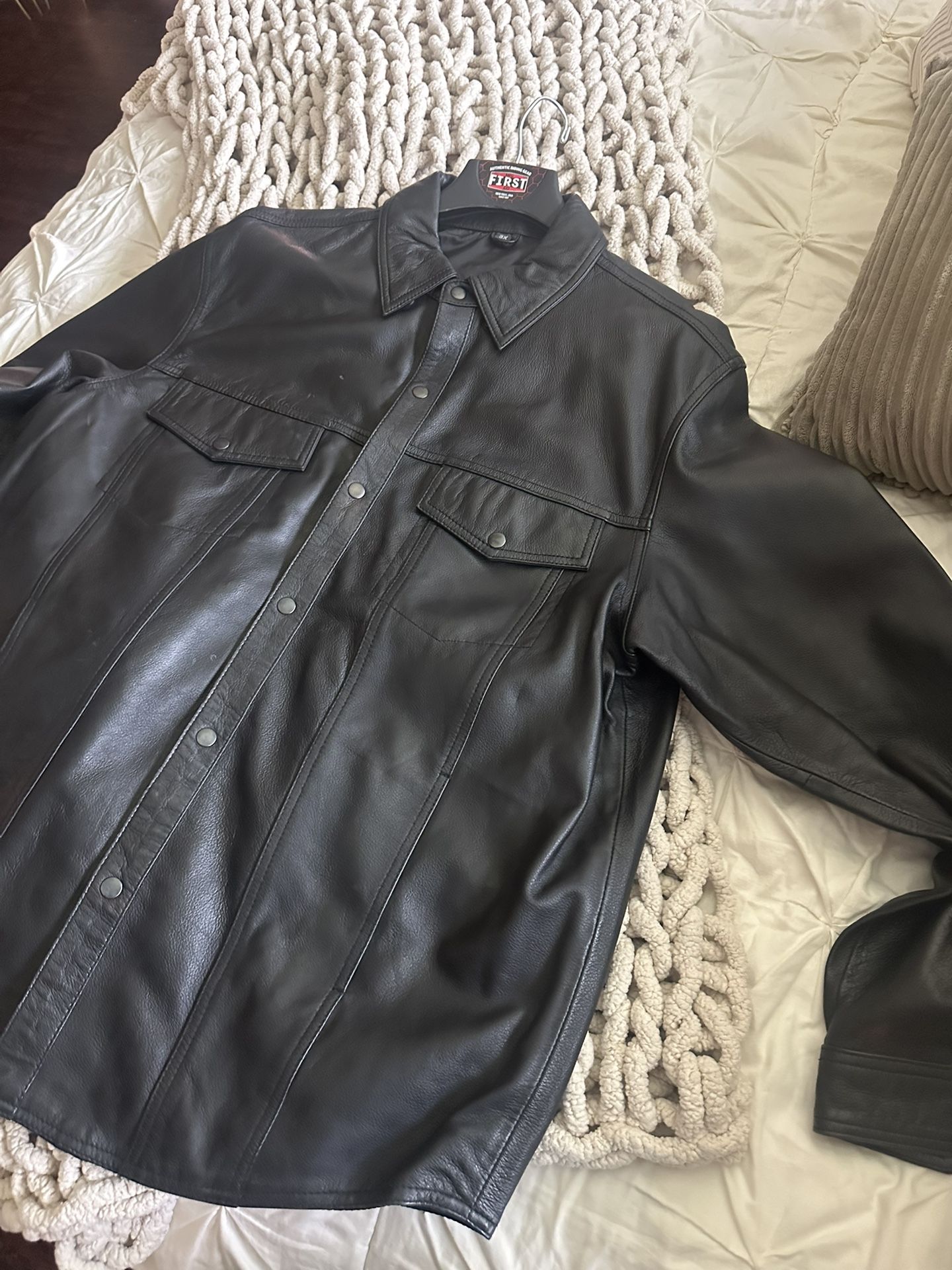 Leather Riding Shirt/jacket