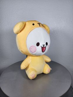 14" Milk Mocha Bear In Yellow Puppy Costume Plush