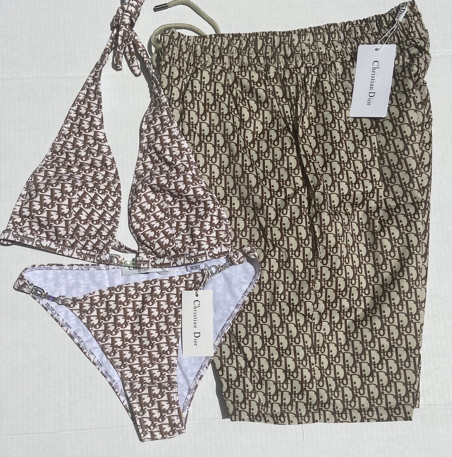 Swimsuit Matching With Love One / Bikini Set /men Shorts 
