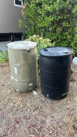 Free rain barrels 55gal