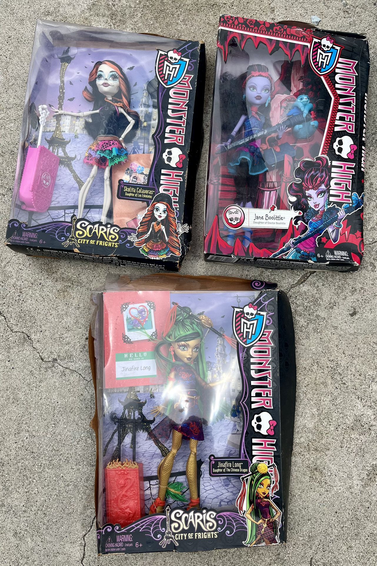 Monster High Dolls Rare Lot Of 3