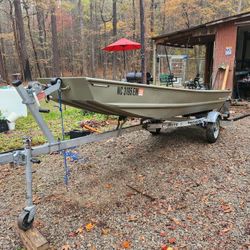 14 Foot Tracker John Boat And Trailer