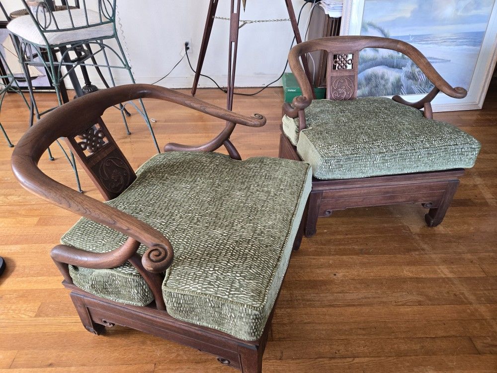 James Mont Style Chinese Mahogany Chair Set - Main Image