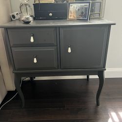 Matching wooden night tables And Desk- color Grey SLATE