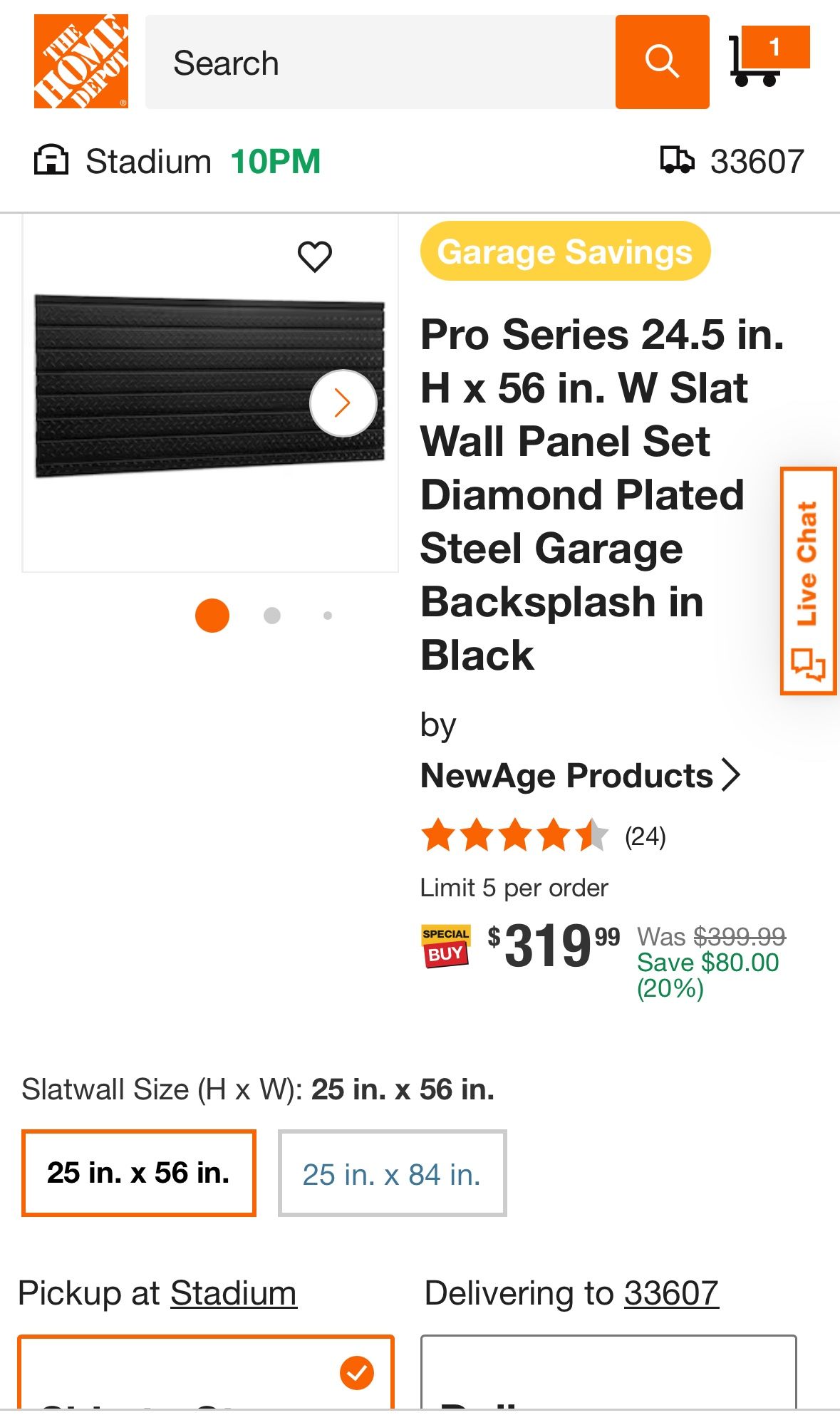 New Age Pro Series Slat Wall Panels